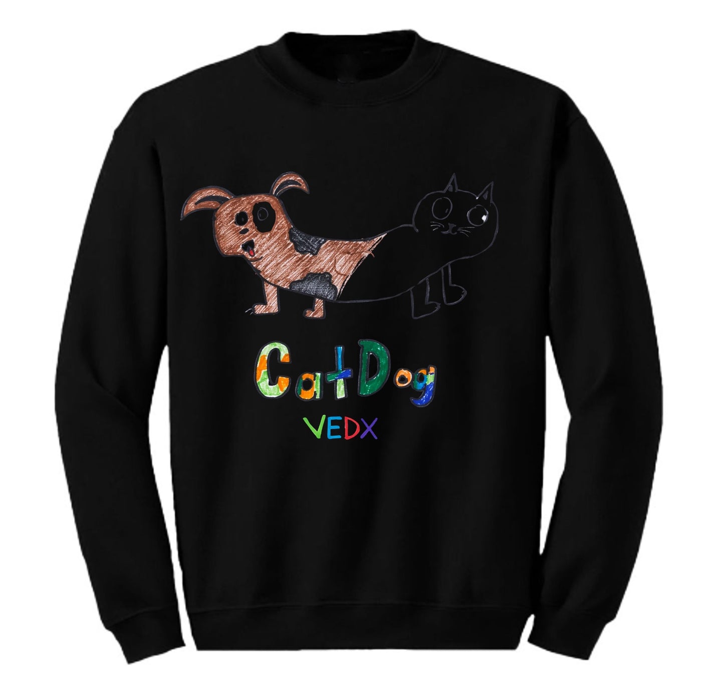 "Cat-Dog" Crew Sweatshirt (Kids/ Youth)