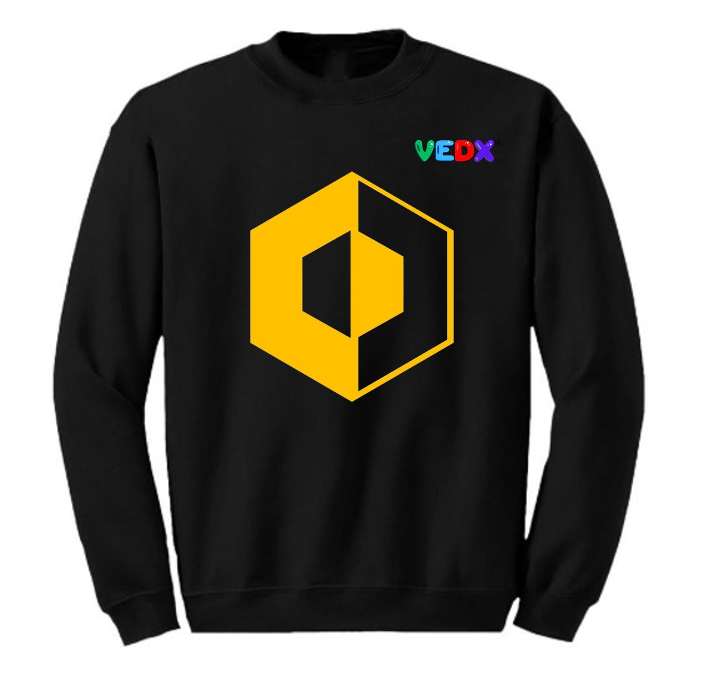 "Yellow Hexagon" Crew Sweatshirt (Kids/ Youth)