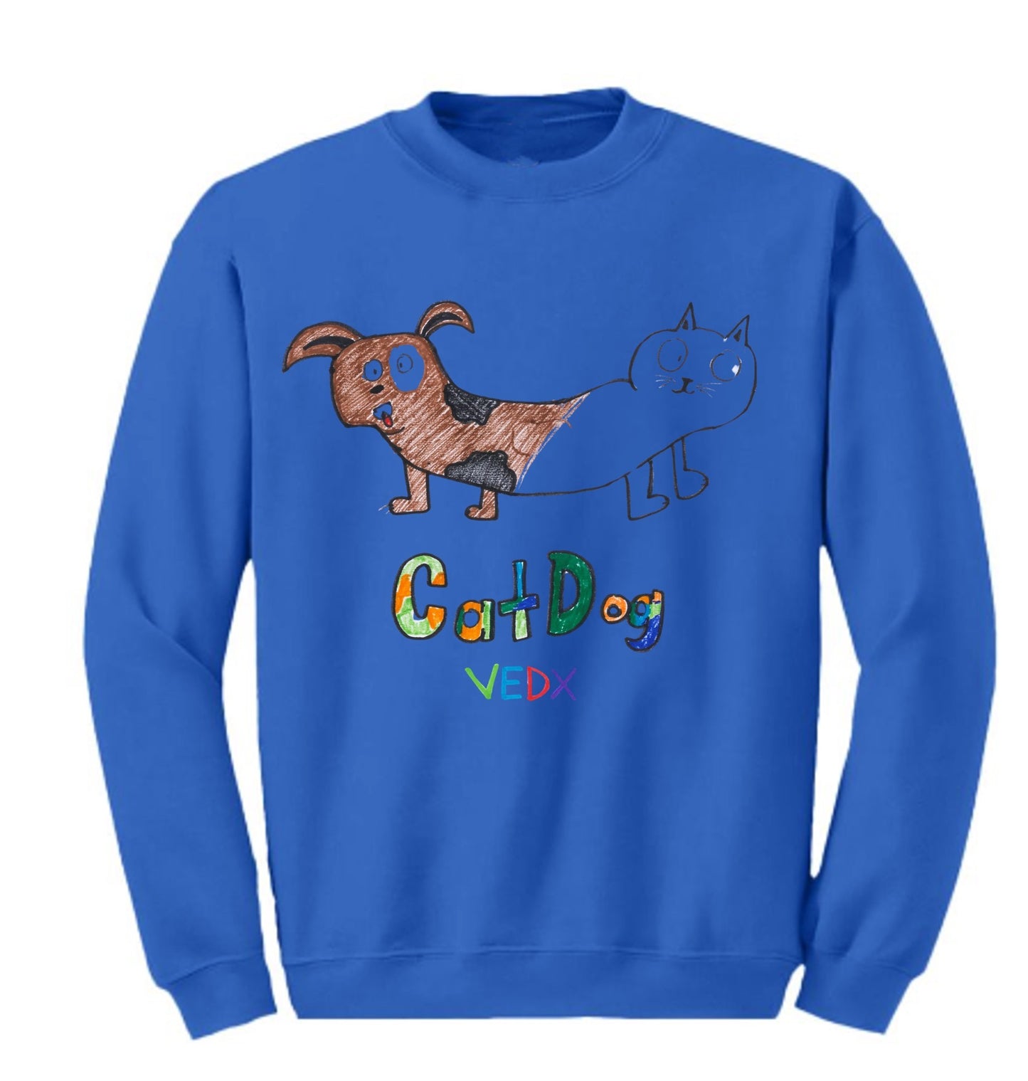 "Cat-Dog" Crew Sweatshirt (Adults)