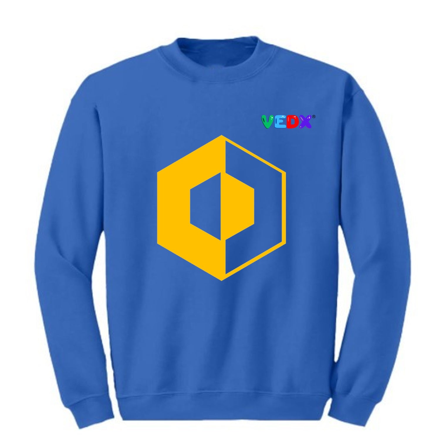 "Yellow Hexagon" Crew Sweatshirt (Adults)