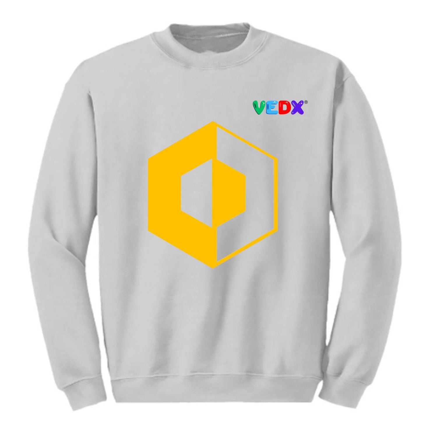 "Yellow Hexagon" Crew Sweatshirt (Kids/ Youth)