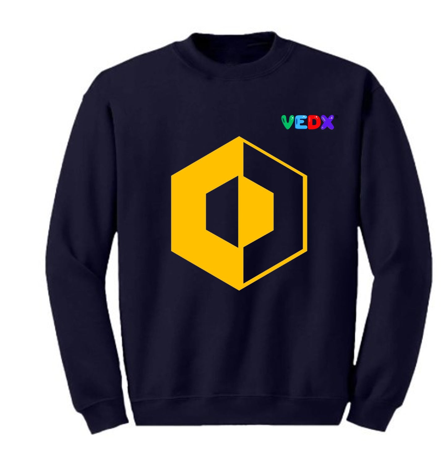 "Yellow Hexagon" Crew Sweatshirt (Kids/ Youth)